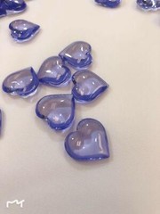 4Lb Crystal Acrylic Hearts Vase Gems or Table Scatters (Medium 2.4cm, Purple)
