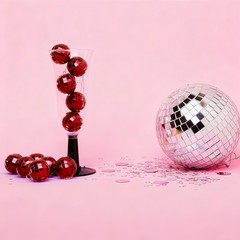 Yescom 20PCS 1.6″ Small Disco Ball Mirror Mini Hanging for Events Wedding Party