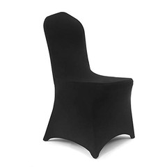 pcs Stretch Spandex Chair Cover for Wedding Party Dining Banquet Event 12 Black