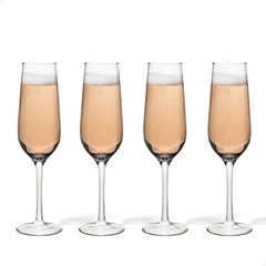 TOSSWARE Reserve 9oz Champagne Glass Set of 4, 4 Count (Pack 1), Clear