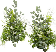 Elegant 2Pcs Free Standing Artificial Flower Arrangements for Weddings & Events
