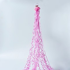 5 PINK Hand Throw PAPER STREAMERS Magic Confetti Poppers Wedding Accessories