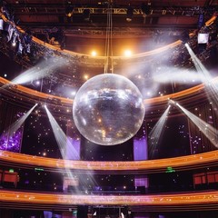 AplusChoice 24″ Large Disco Ball Mirror Big Hanging Glass Party Events Wedding