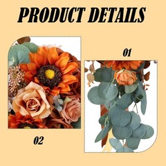Artificial Waterfall Bridal Bouquet Wedding Decoration Simulated Elegant
