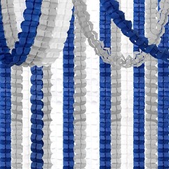 Navy-Blue White-Silver Party-Decorations Streamers Navy Blue White Silver