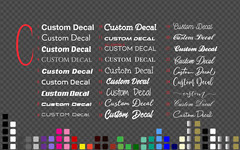 Custom Iron on Sticker Heat Transfer Decal Name Slogan DIY Shirt Wedding Favour
