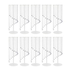 10 Pcs Acrylic Vase Stands Party Wedding Crystal Centerpiece Table Decoration