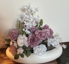 Silk Flower Bouquet Light Pink Wedding Table Centerpiece Decor