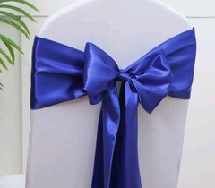 NEW PACK OF 10 SATIN CHAIR BOWS RIBBON SASHES FOR PARTIES WEDDINGS ♡ 5.5″ x 106″
