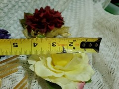 Lot of 4 Vintage Corsage Wedding Prom Gold yellow red purple Rose Corsage parts