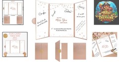 Customizable 18×12 Rose Gold Signature Board for Unforgettable Farewells