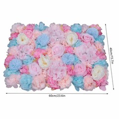 6-Pack Orchid Pink Artificial Flower Wall Panels 40×60cm Silk Backdrop