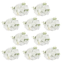 10 PcsFlower Ball Arrangement Bouquet Diameter Fake Flower Balls 11.8 Inch