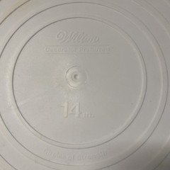 Wilton 14″ Round Scalloped Circles Of Strength Cake Separator Level Cutter Plate