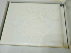 Hallmark White & Ivory Bells Wedding Guestbook Album with Pen in box New/Unused
