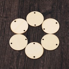 100Pcs Unfinished Wooden Circles for Crafts Wedding Centerpieces