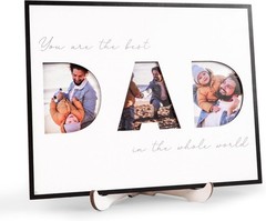 Father’s Day Gift For Dad, Photo Frame DAD Sign For Table Decoration, Photo F…