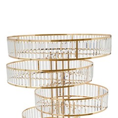 Freestanding Crystal Flower Stand Arrangement Stand Wedding Decoration Pillar