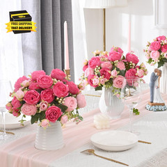 2 Packs Peonies Artificial Flowers, Mixed Pink Artificial Peonies, Silk Peonies