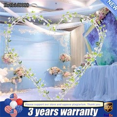 Metal Heart Shaped Wedding Arch Backdrop Stand White for Wedding Ceremony Decor!