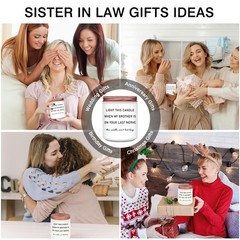 HOMSOLVER Sister in Law Gifts from Sister, Mothers Day Birthday Purple