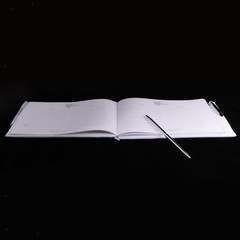 Crystal Design Guest Book and Pen Set Wedding Party