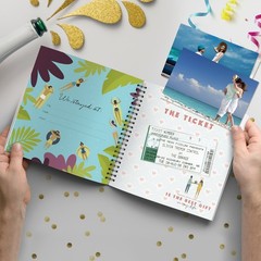Honeymoon Travel Journal, Record-Book Trip Together, 8 x 8 inches, Hardcover