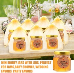 1.5 oz Mini Honey Jars，60 pack baby shower favors,There’s honey sticks, bee p…