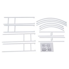 White Steel Round Arch Backdrop 1.5m × 2.2m Wedding Balloon Stand
