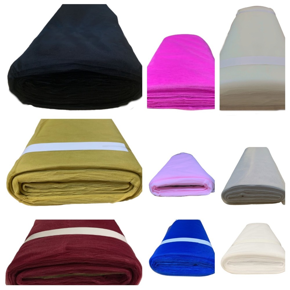 Tulle Fabric 108″ – 50 Yard Bolt (Various Colors)
