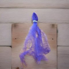 Tulle: Orange/Dark Purple/Light Purple & 8 Tulle Chair Ornaments