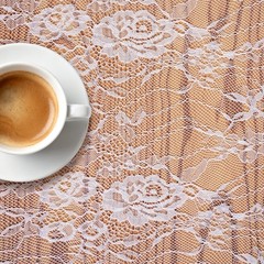 Ziweidue 60 x 120 Inch White Lace Tablecloth 120″ x 60″ (Rectangular),