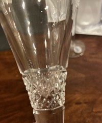 Set Of 2 Crystal Champagne Flutes THINGS REMEMBERED – Made In Poland – Box Incl