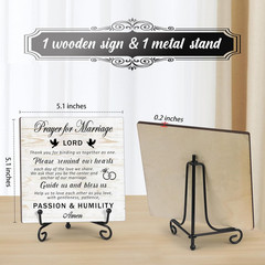 Prayer for Marriage Wedding Sign Marriage Blessing Gifts for Wedding Couples Val