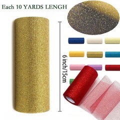 10 Yards 15cm Glitter Tulle Puffy Ribbon Accessory Party Trimming Decorations