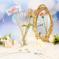Versatile 30 Pcs Gold Table Number Holders in 13 Inch – Perfect for Weddings