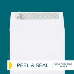 EnDoc 6×6 White Square Envelopes Self Seal – 25 Pack – Heavy-Duty 6×6,