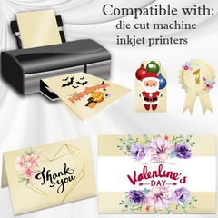 Gondiane OffWhite Shimmer Paper,24 sheets Pearlized 8.5×11 Inches, Off White