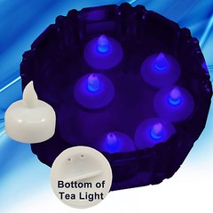 NEW 24 Purple Led Floating Floral Tea Light Candle for Wedding Centerpiece Decor