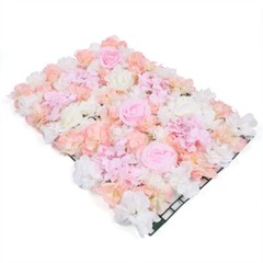 4pcs Artificial Silk Rose Flowers Wall Panels Wedding Photography Backdrop Decor
