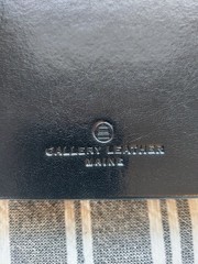 Gallery Leather GUEST Book 9 x 7 190 page Ribbon Bookmark Black