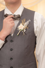 Boutonniere for Men, Groom and Best Man Boutonniere for Wedding Ceremony Anniver