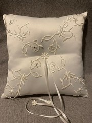 Cathy’s Concepts 3 Piece Wedding Bridal Set Guest Book Pen Holder & Ring Pillow