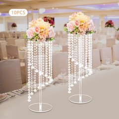 10 Pcs Acrylic Vase Stands Party Wedding Crystal Centerpiece Table Decoration