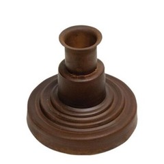 NEW PRIMITIVE RUSTY Taper Candle Holder Metal Primitive RUST Farmhouse 3″Hx3.5″W