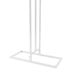 Elegant 8.5ft White Metal Wedding Arch Frame with Sturdy Base for Events