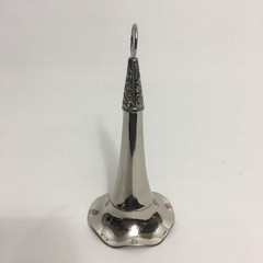 Vtg Silverplate Tussie Mussie Flower Holder Nosegay Bridal Wedding Bouquet 7.5”