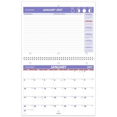 AT-A-GLANCE 2027 Wall Calendar, 8.5″ x 11″ Planner, Fits 3-ring Binder, Unrul…