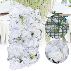 12pcs Artificial Flower Wall Panels Floral Decor Prop Wedding Party Venue Decor