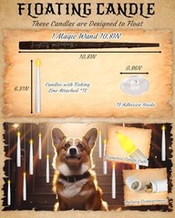 pcs Flameless Taper Candles with Remote, Dimmer, 3D Battery Operated Window 12